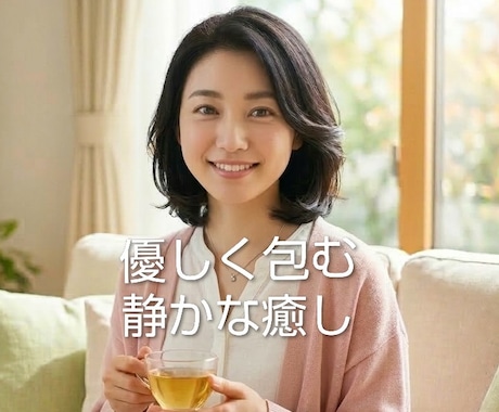 音声有✿大人の包容力と癒しの声で優しく寄り添います おっとりとした時間の中で心に溜まったものを全部出しませんか？ イメージ1