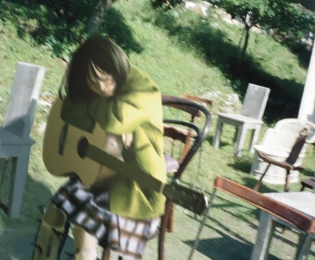 思い出の写真にイラストを溶け込ませます 写真の色調に合わせ人物やペットのイラストを イメージ2