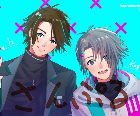 背景画なし(背景1色)の1枚絵を描きます 動画の挿絵やSNSのヘッダーに。 イメージ2