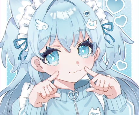ゆるく可愛く*あなたの二次元キャラ描きます 【商用利用可】ペア/夢絵◎背景・小物無料追加◎多種多様に対応 イメージ1