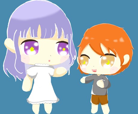 商用利用OK！2-4等身でイラスト描きます ✨可愛くてゆるーいデフォルメイラスト✨ イメージ2