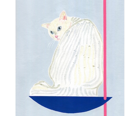 アートなペットイラストをクレヨンで描きます クレヨン画でデフォルメしたうちの子イラストをお手元に イメージ1