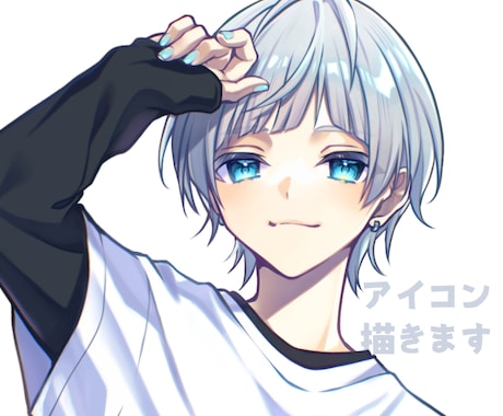 SNSなどのアイコン描きます *かわいい・かっこいいアイコンを丁寧に仕上げます!* イメージ1