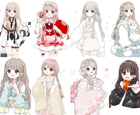 既存絵をお好きなビジュに！カスタムイラスト描きます お好みの元絵をビジュアルチェンジしてあなただけのイラストに！ イメージ2