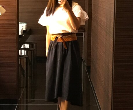 今度着て行く勝負服の最終チェックします イメージ1
