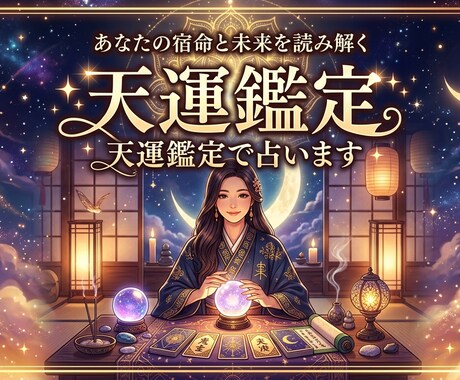 天運鑑定であなたの運気,性格を鑑定します 「見えない流れまで読み取り、行動の指針に」 イメージ1