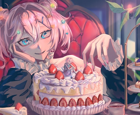 あなたの求めるイメージをイラストにします 配信用やパネル開けに使用するあなたをデザインします イメージ1