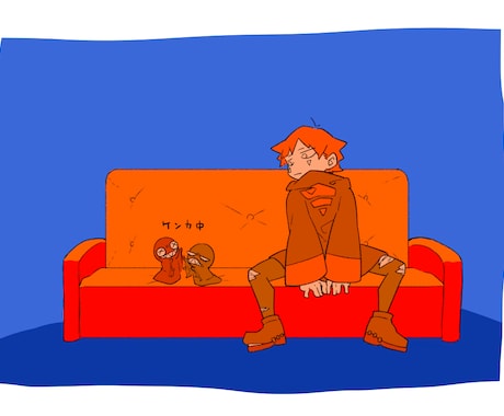 濃いめのイラストをお届けします ビビットやネオンで印象に残るイラストを制作！ イメージ1