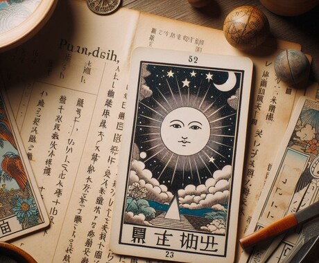 タロット占い⚡テキスト形式でお届けします 5000文字程度のテキストとカードの画像を添付した文書 イメージ1