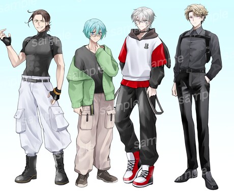 TRPG/配信用キャラクター立ち絵描きます 男性・女性キャラともに魅力的なキャラクターを丁寧に仕上げます イメージ2