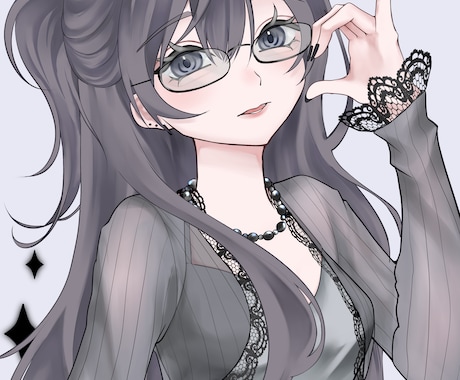 商用可/アイコン・一枚絵など作成します 寒色系のカワイイ女の子を描きます！ イメージ1