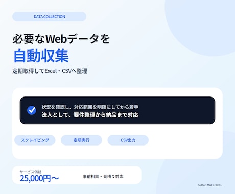 スクレイピング・データ収集ツール開発します イメージ1
