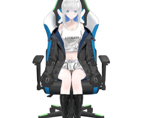 限定1点　女の子　銀髪VTuberモデル販売します 初期PR　設定サポート致します　VTS対応 イメージ2