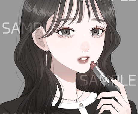 メイクも可愛いSNSアイコン制作します あなたのアイコンを可愛くメイクアップ♡ イメージ1
