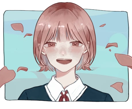 温かみのある可愛らしいSNS用アイコンを描きます 可愛らしいアイコンを求めている方へ女の子イラストが得意です イメージ1