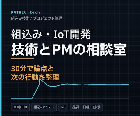 組込み・IoT開発の悩みを整理します 技術・品質・日程の迷いを論点と次の行動に変えます イメージ1