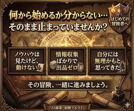 AI副業｜3日で最初の商品をNOTE出品伴走します 動けない初心者を3日で0→1突破させます イメージ1