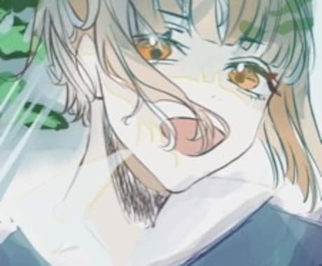 SNSアイコン用の美男子、美女、美しい絵描きます アイコン作成。あなたの描いた簡単なラフからアイコン書きます。 イメージ1