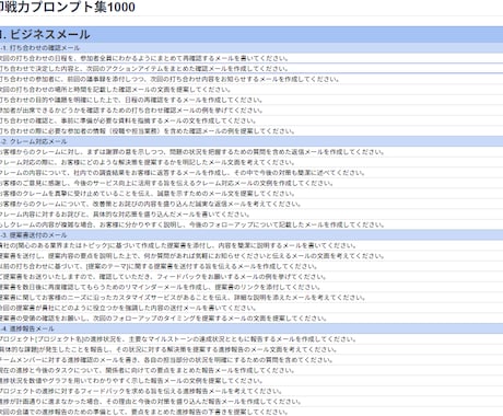 ChatGPTのプロンプト1000個販売します 【初心者必見】ChatGPTの”即戦力”プロンプト集 イメージ2