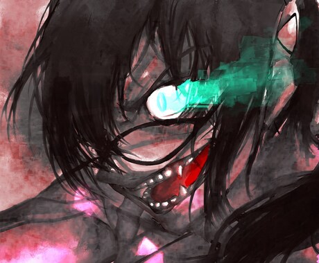 一枚絵を描きます 少々荒いタッチのイラストをご希望の方へ イメージ2