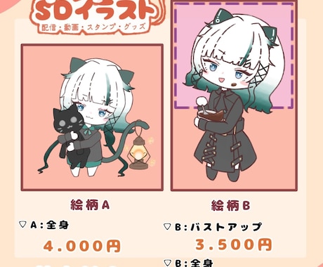SDイラストお描きします 配信・動画・スタンプ・グッズ用イラスト イメージ2