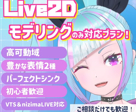 VTuber向けLive2Dモデリングを制作します イメージ1