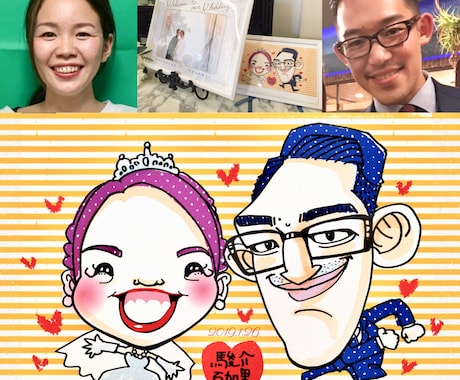 そっくり！笑顔になれる似顔絵☺︎お描き致します 絶対似せます！下書き確認ありのポップな似顔絵♡郵送可 イメージ2