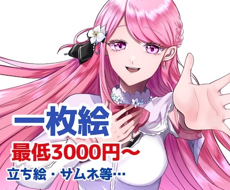 サムネイルや立ち絵描きます サムネイル、立ち絵イラスト全般の作成 イメージ1