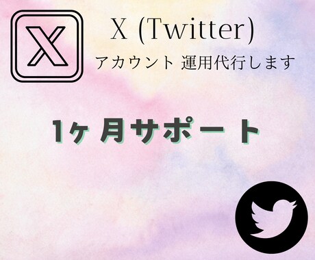 X(Twitter)1ヶ月運用代行致します 1ヶ月サポートプラン✿運用お任せ下さい！ イメージ1