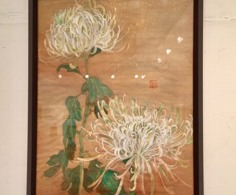 日本画作成します 一点ものの絵画で空間を華やかに イメージ2