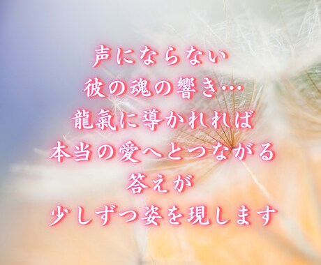 ツインレイ霊視✦お相手との魂の相性と未来を視ます お相手との相性と真実の気持ちを霊視し、強い縁結びへと導きます イメージ2