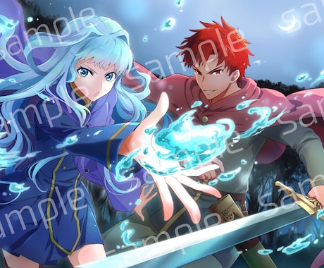 カラーイラスト描きます 表紙や挿絵など様々なご用途に！ イメージ2