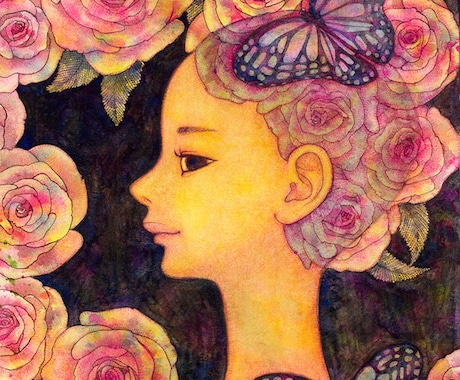 手描き水彩で絵本のような人物を描きます イメージ1