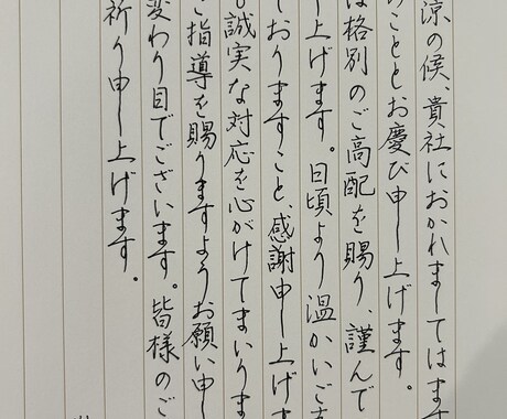女性限定 お手紙等を代筆いたします 書道歴30年以上、師範の文字で丁寧に代筆いたします。 イメージ1