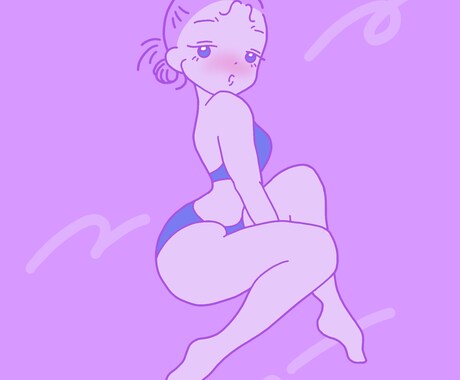 ゆるくて色っぽいデフォルメ似顔絵制作いたします イメージ写真やご希望の雰囲気に、可愛く毒っ気をプラス イメージ2