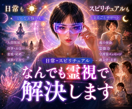日常・スピリチュアルなんでも霊視で解決に導きます お悩み・お祓い・ヒーリングも☘️なんでもオールマイティに解決 イメージ1