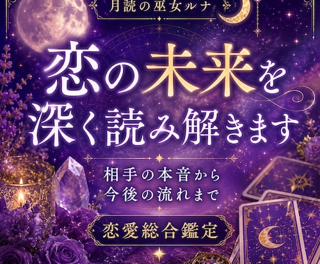 恋愛総合鑑定｜未来の流れを深く視ます 相手の本音から今後の可能性まで イメージ1