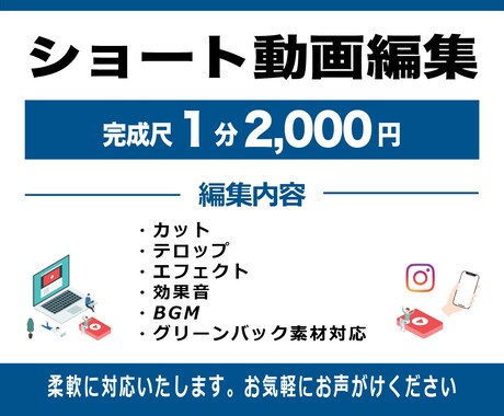 ご希望のテイストに合わせて動画編集いたします 柔軟に対応いたしますので、お気軽にご連絡ください。 イメージ1
