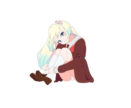 キャラクター絵【snsアイコン】作成します キャラ1体、背景無し、アニメ塗り イメージ2