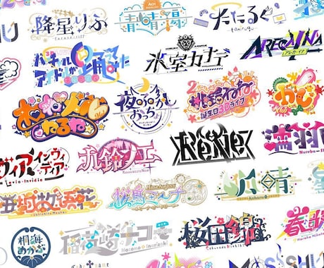 神さま様　ロゴ　依頼 vtuber様向け ロゴを作ります 貴方らしさ、モチーフ、個性をたくさん