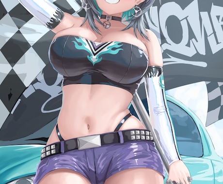 SNSアイコン・一枚絵制作｜可愛いイラスト描きます 配信者・VTuber・創作キャラなど幅広く対応します イメージ2
