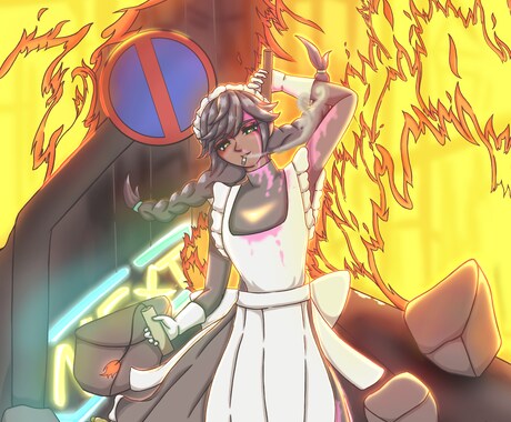 オリジナルキャラクターイラストを描きます 用途に合わせたサイズ指定ができます イメージ2