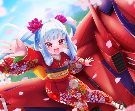 鮮やかでキャッチ―な一枚絵やアイコンを描きます 配信、グッズ、立ち絵など高品質で目立つイラストを提供します イメージ1