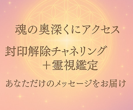 霊視×チャネリングで魂の声をお届けします あなたの魂に深くアクセスし、必要な光を降ろすセッション イメージ1