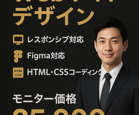 Webサイトのデザインからコーディング行います コーディングで作成するため細部にこだわり忠実に再現します！ イメージ1