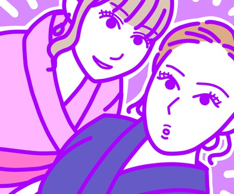 シンプルオシャレ色々使える！写真をイラスト化します 【SNSアイコンに！お気に入りの写真をPOPにイラスト化！】 イメージ2