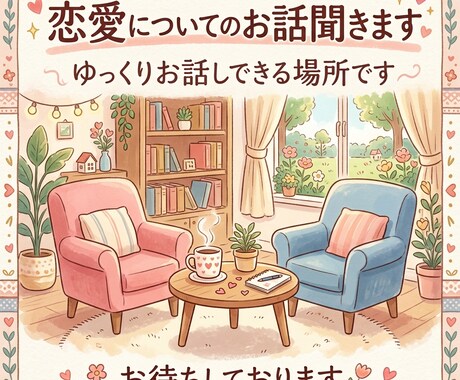 ゆっくり恋愛のお話聞きます 12時間以内に返信します！恋バナ、ご相談、関連の雑談…etc イメージ1