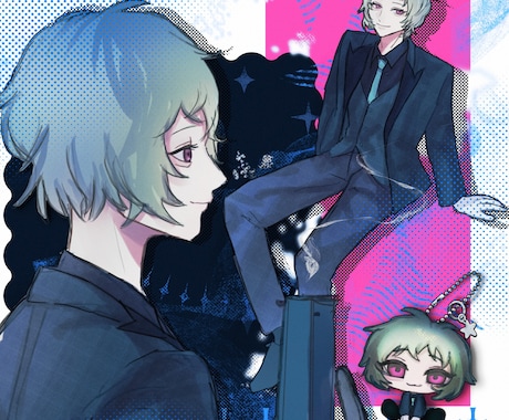 詰め込みイラスト/好きなキャラを詰め込みます イメージ・モチーフから素敵なイラストに仕上げます イメージ2