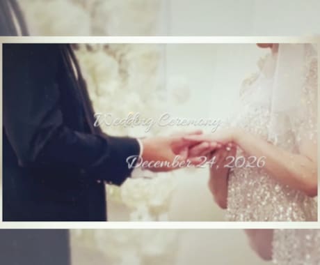結婚式プロフィールムービーを制作します ゲストの記憶と心に残る感動を演出！ イメージ1