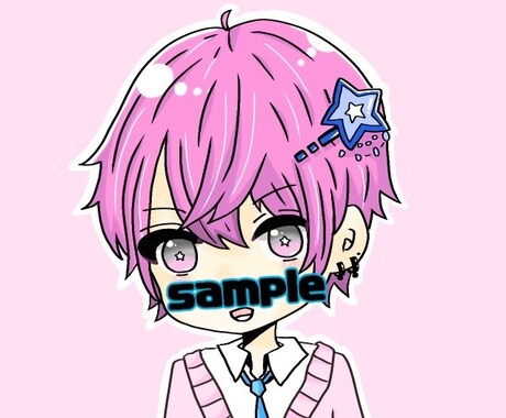 アイコン作成承ります 可愛いミニキャラアイコンにしませんか！ イメージ2
